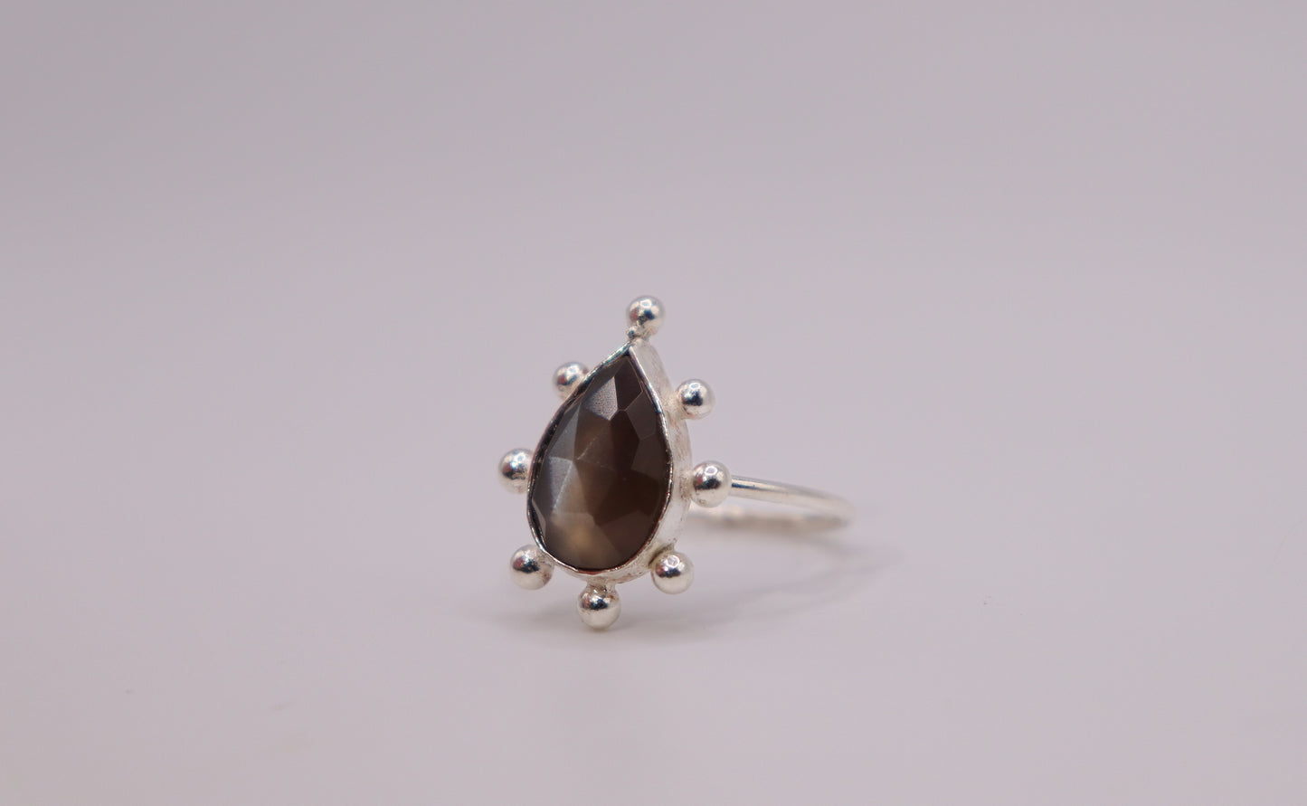 Moonstone Bubble Ring