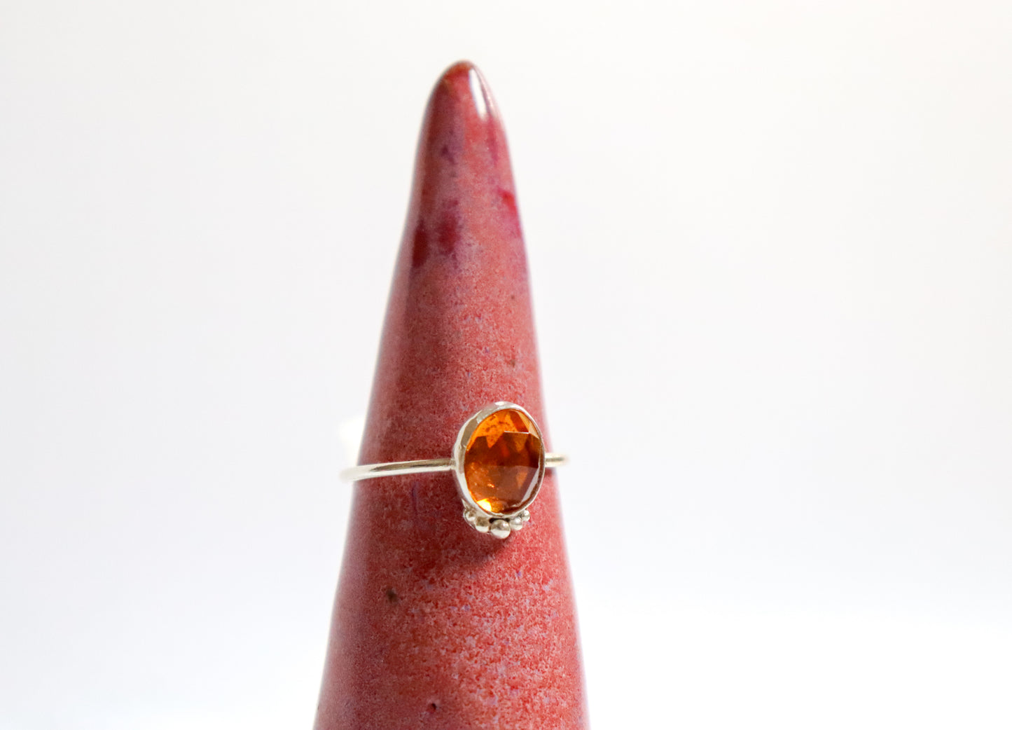 Citrine Stacking Ring: ooak