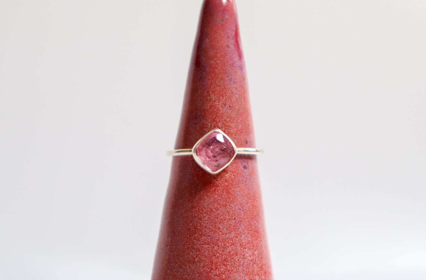 Pink Tourmaline Stacking Ring I: ooak