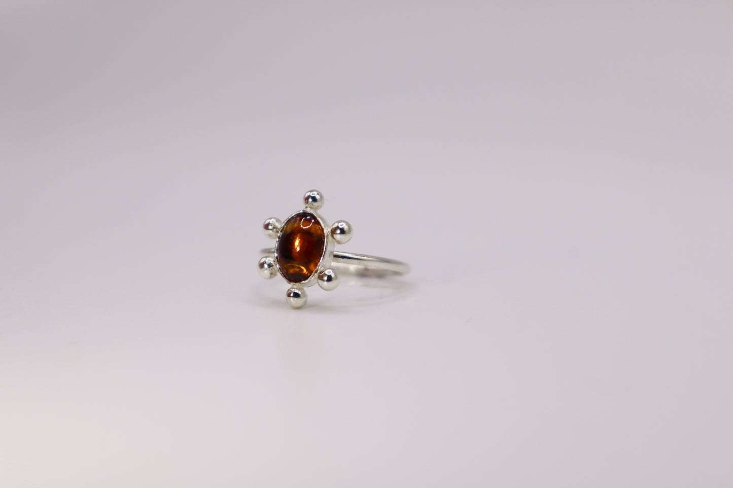 Gold Zircon Bubble Ring