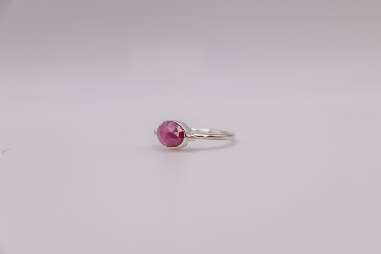 Pink Sapphire Stacking Ring