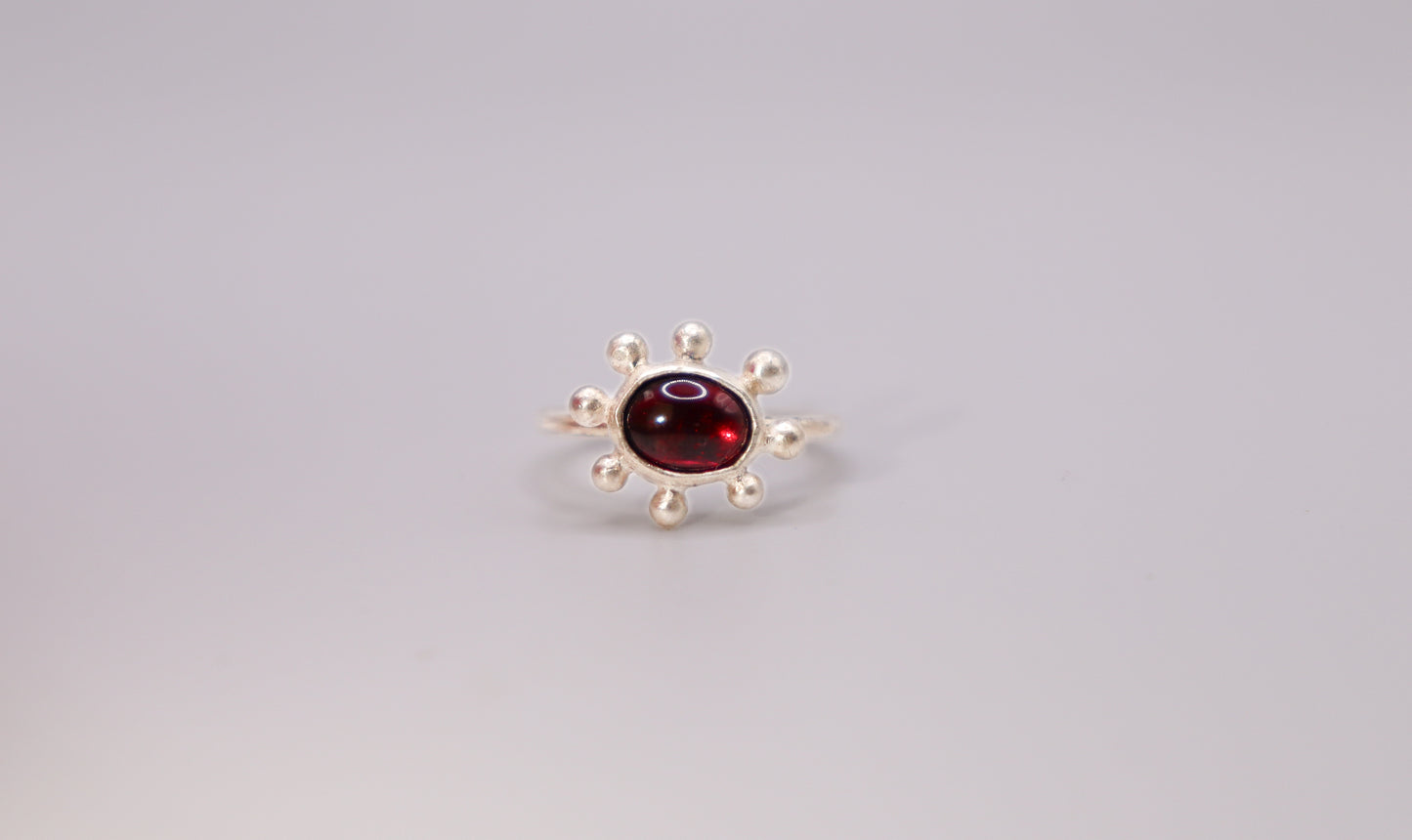 Garnet Bubble Ring II