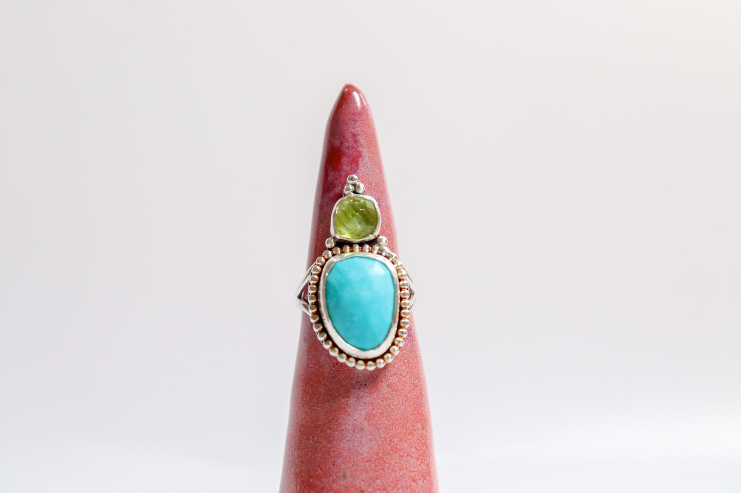 Peridot + Turquoise ooak