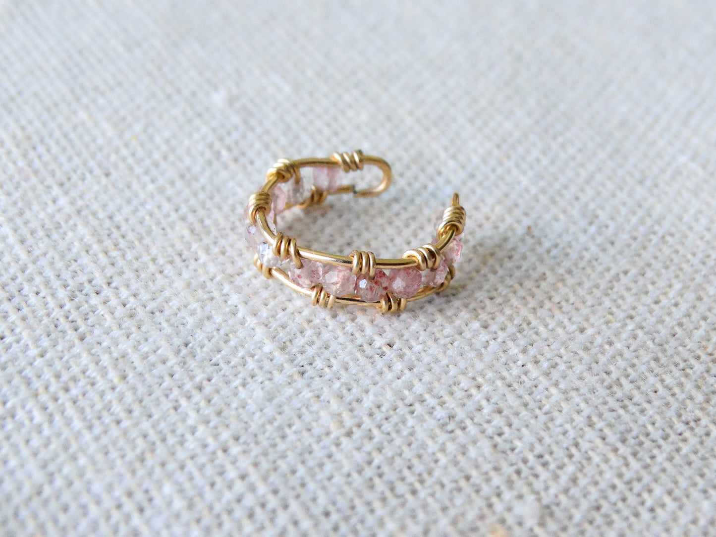 Penelope Cuff: Strawberry Quartz