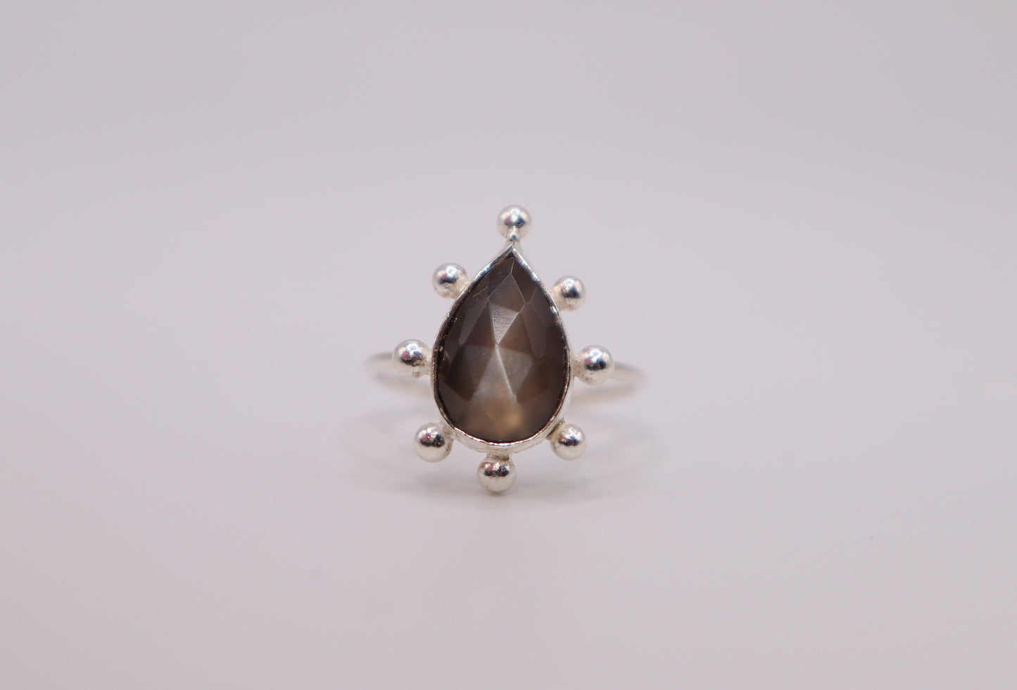 Moonstone Bubble Ring