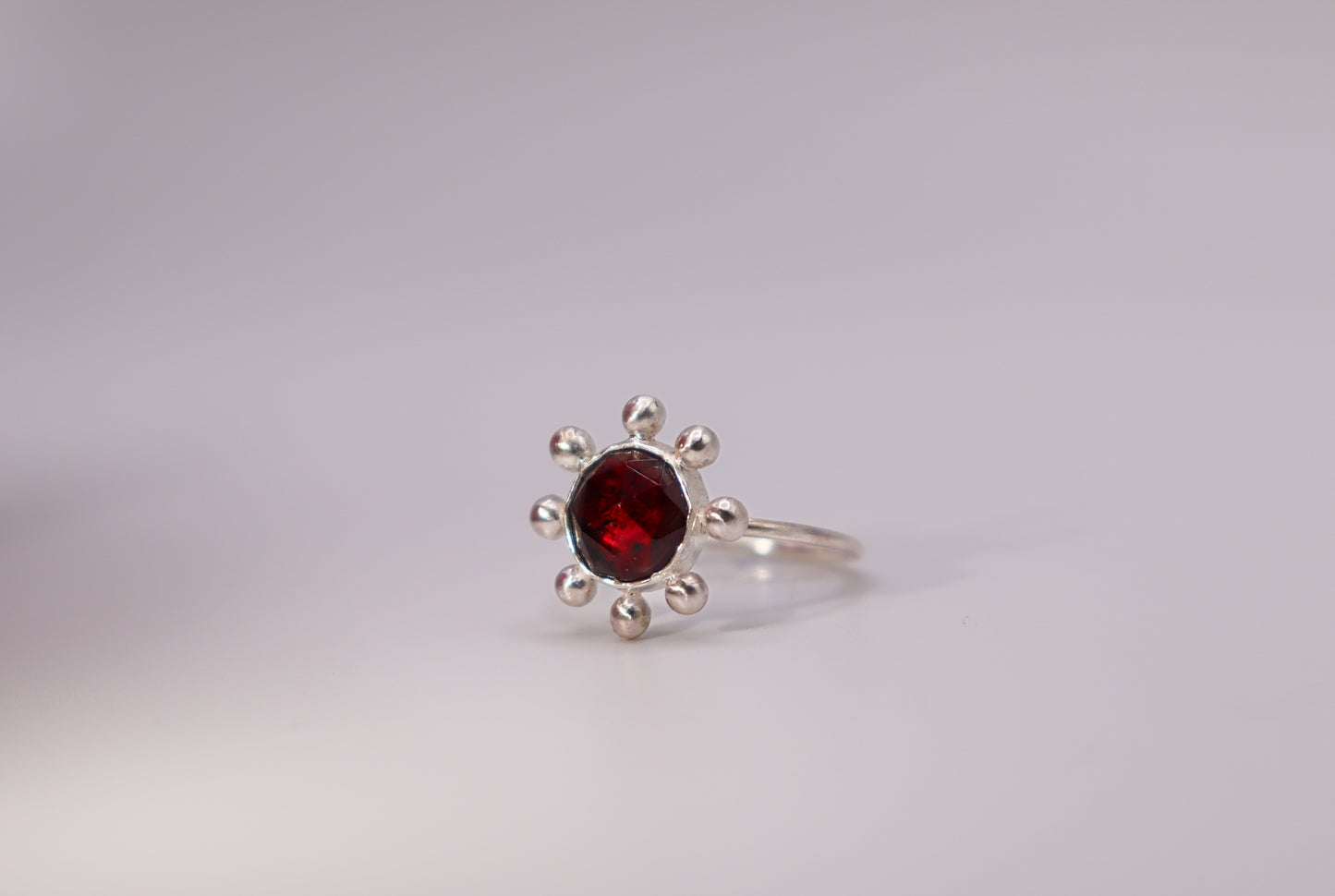 Garnet Bubble Ring I