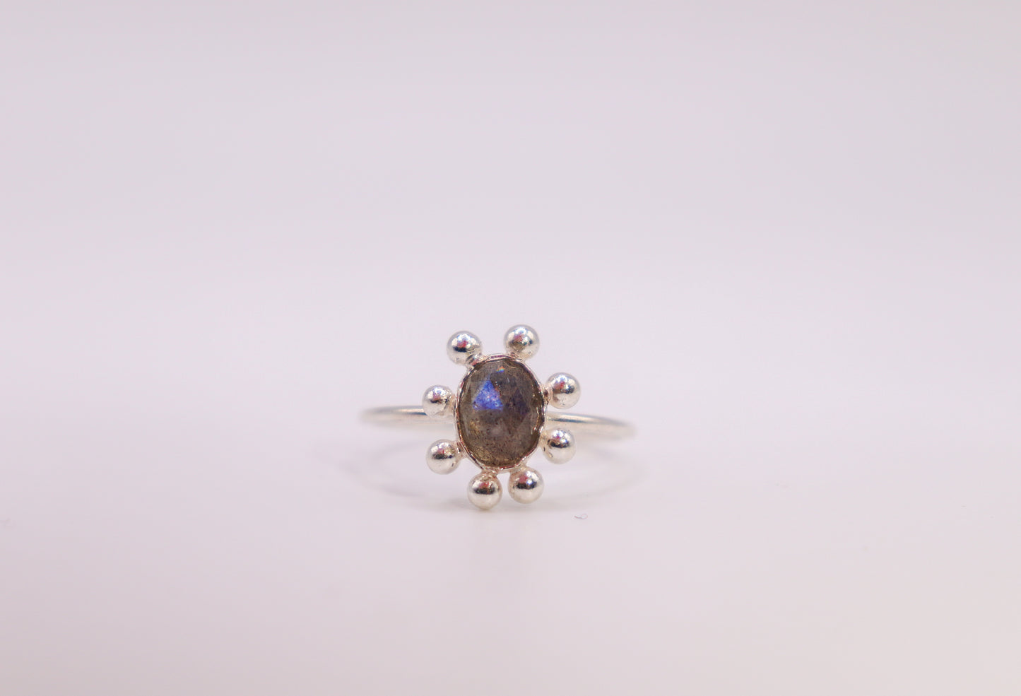 Labradorite Bubble Ring
