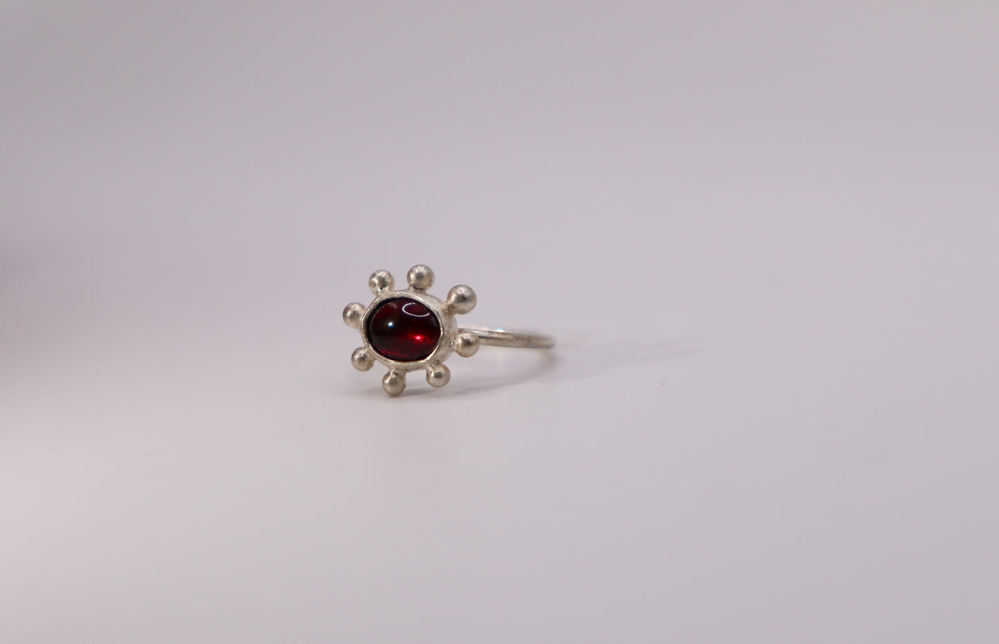 Garnet Bubble Ring II