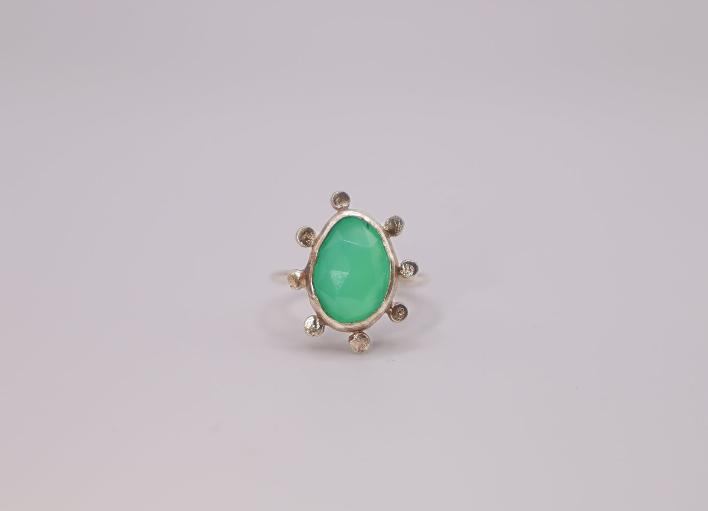 Chrysoprase Bubble Ring