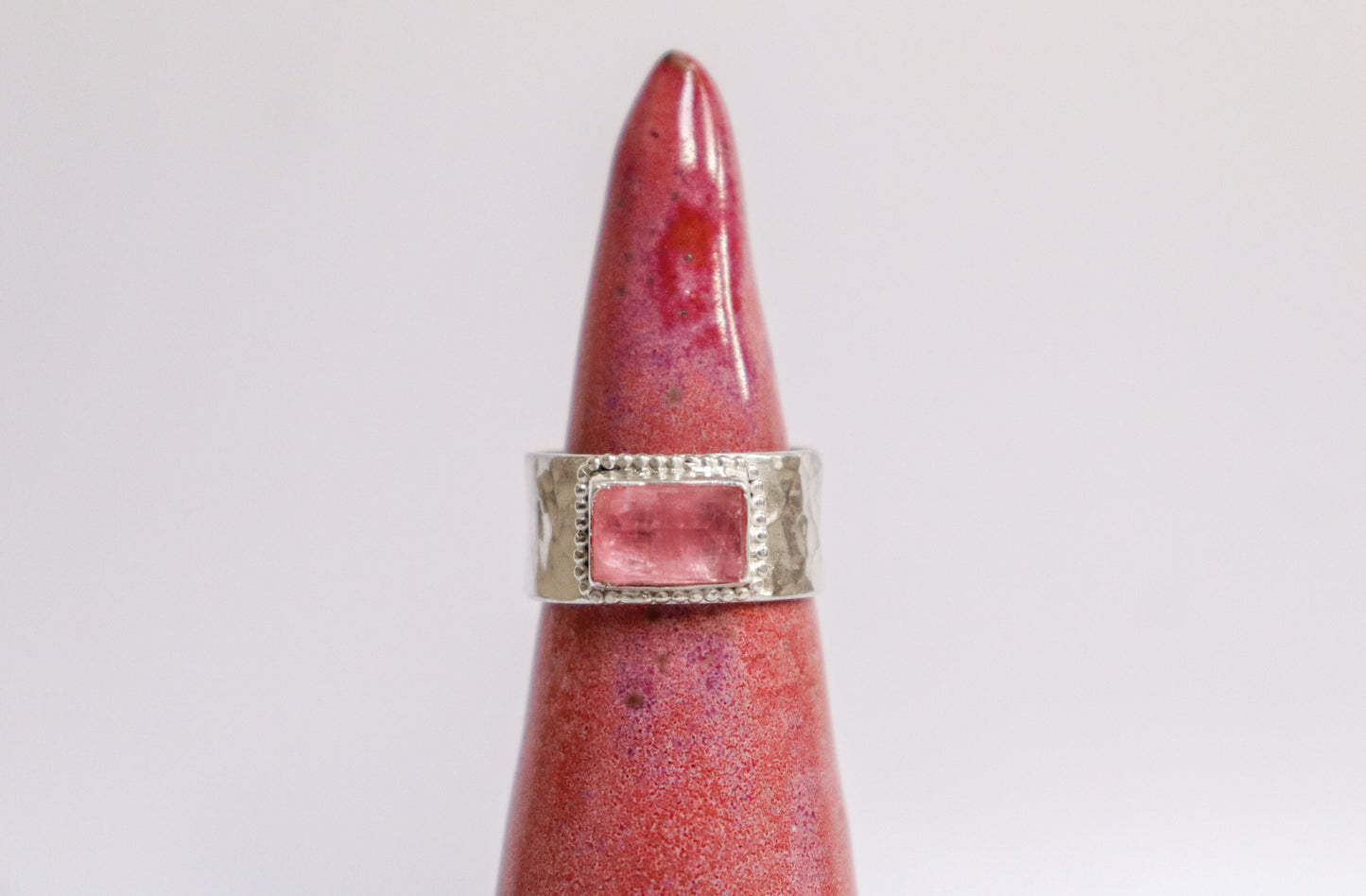 Pink Tourmaline Cigar Band: ooak