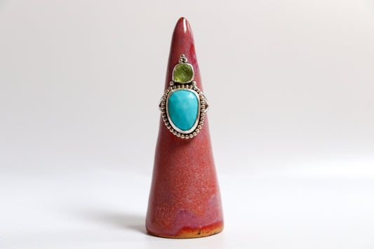 Peridot + Turquoise ooak
