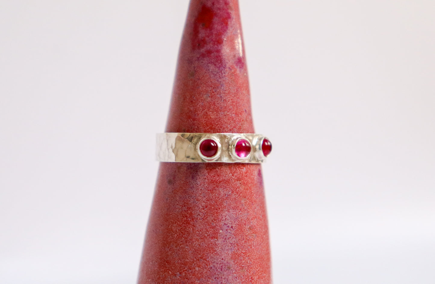 Studded Ruby Ring: ooak