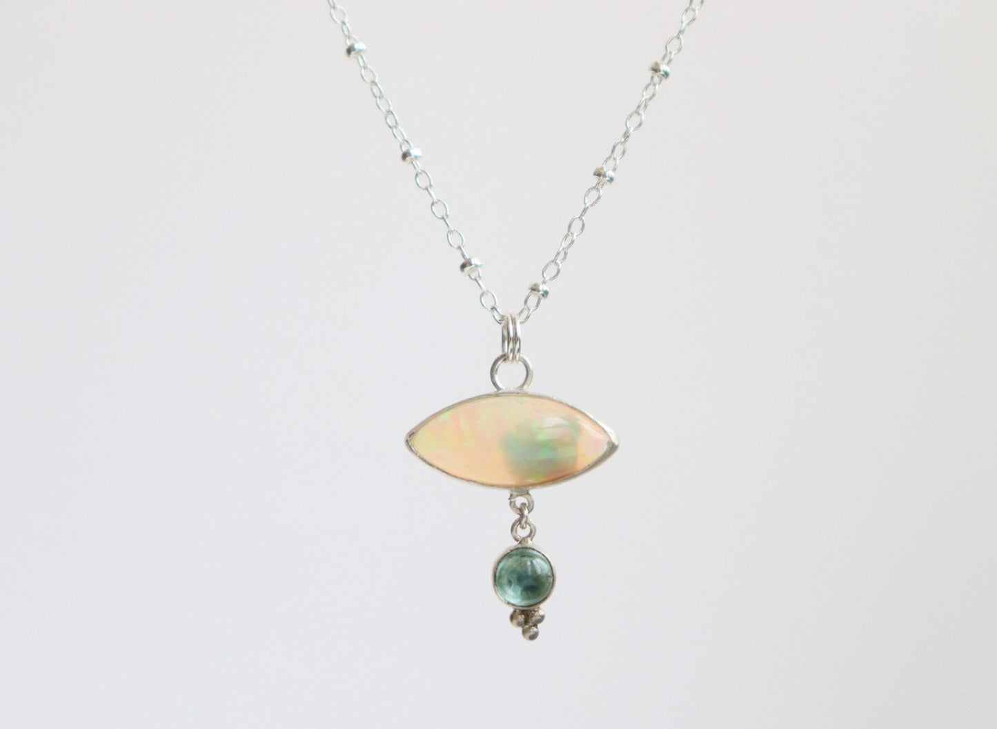 Opal + Tourmaline Necklace