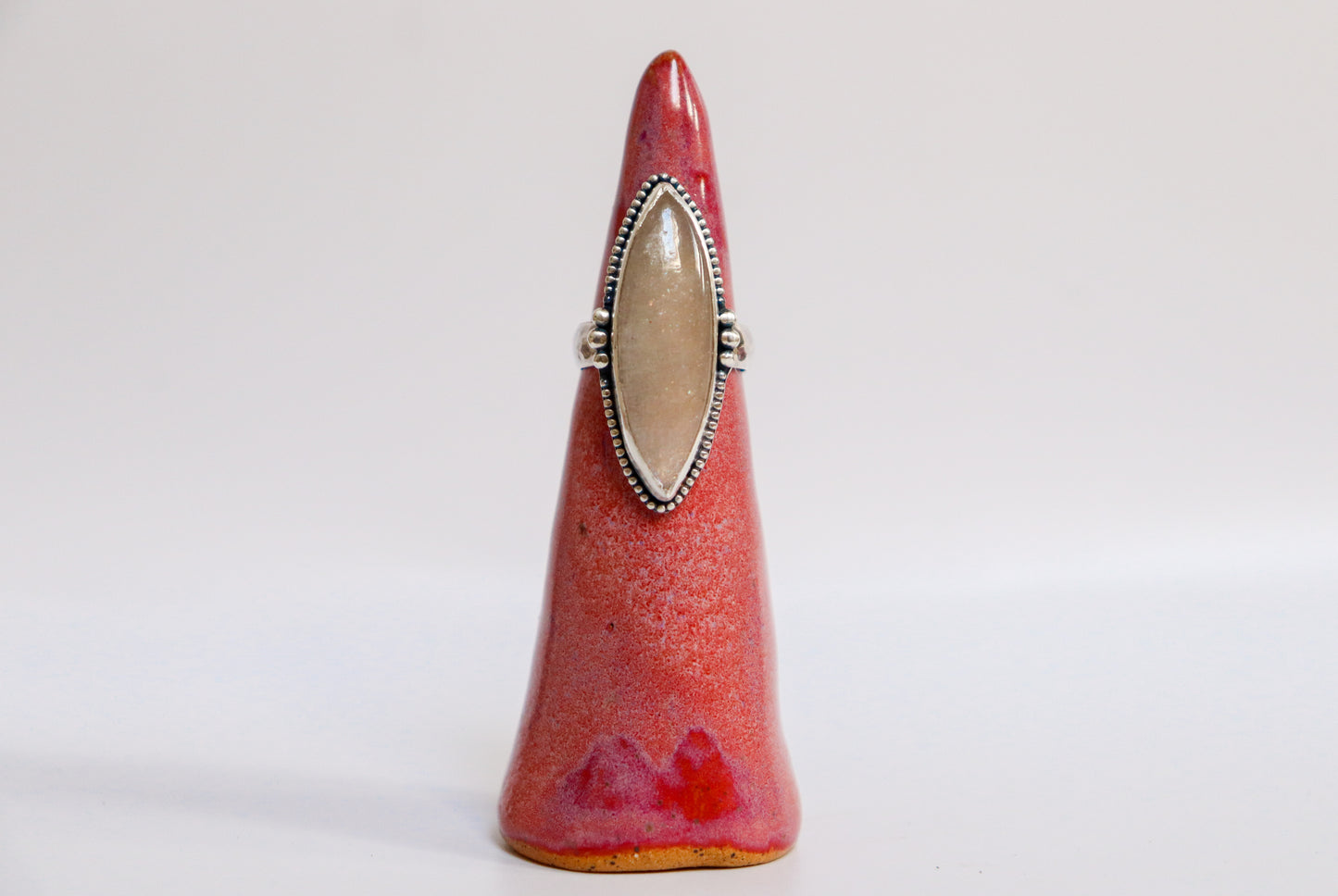 Belomorite Moonstone Ring: ooak