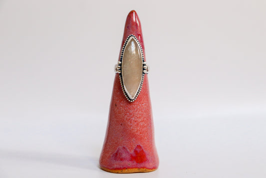 Belomorite Moonstone Ring: ooak