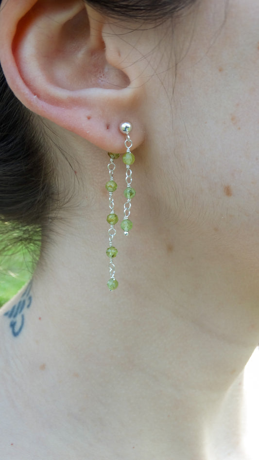 Emmaline Earrings: Peridot