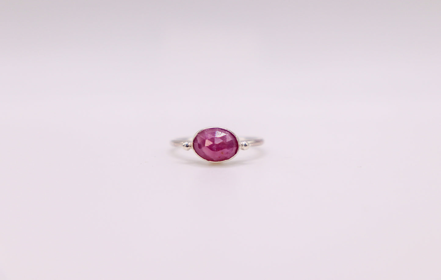 Pink Sapphire Stacking Ring