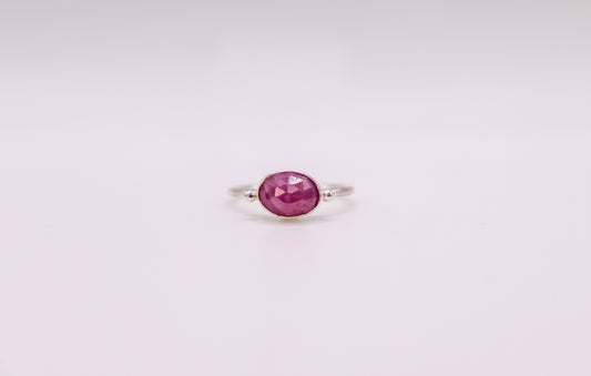 Pink Sapphire Stacking Ring