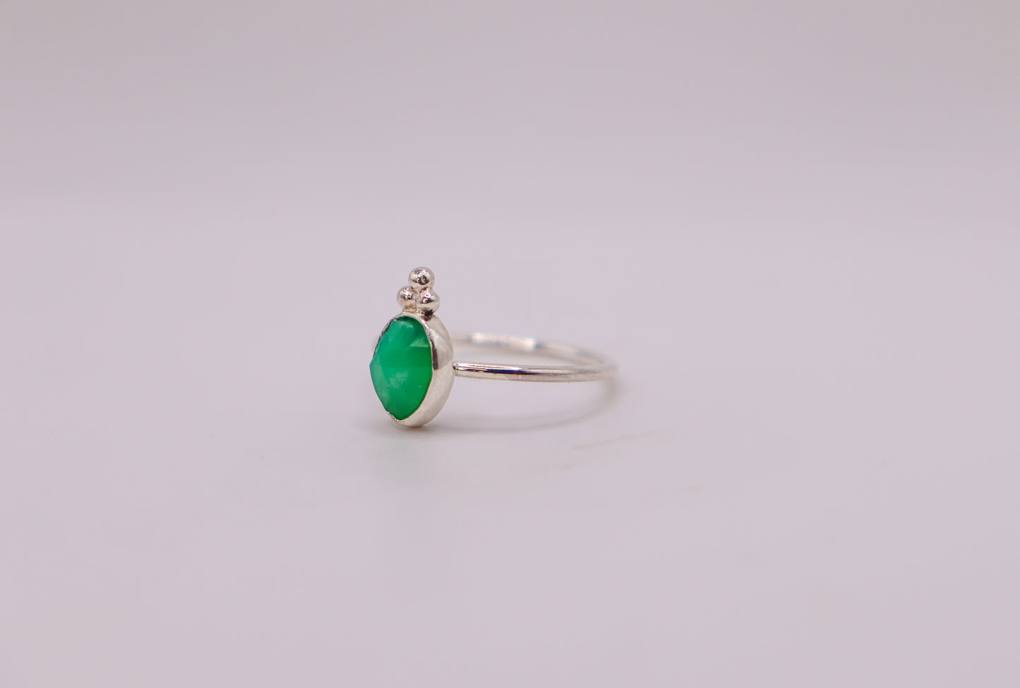 Chrysoprase Ring- ooak