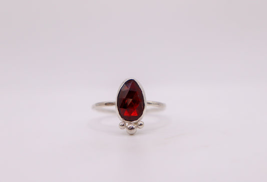 Garnet Ring- ooak
