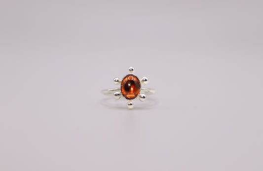 Gold Zircon Bubble Ring