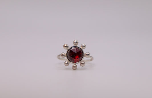 Garnet Bubble Ring I
