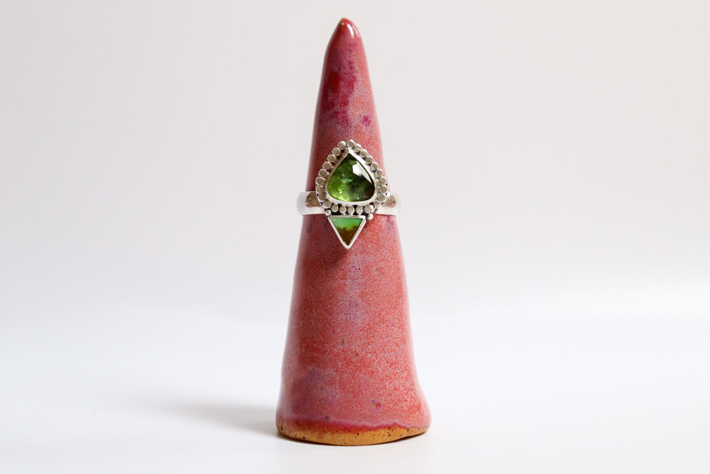 Pear Peridot + Green Turquoise ooak