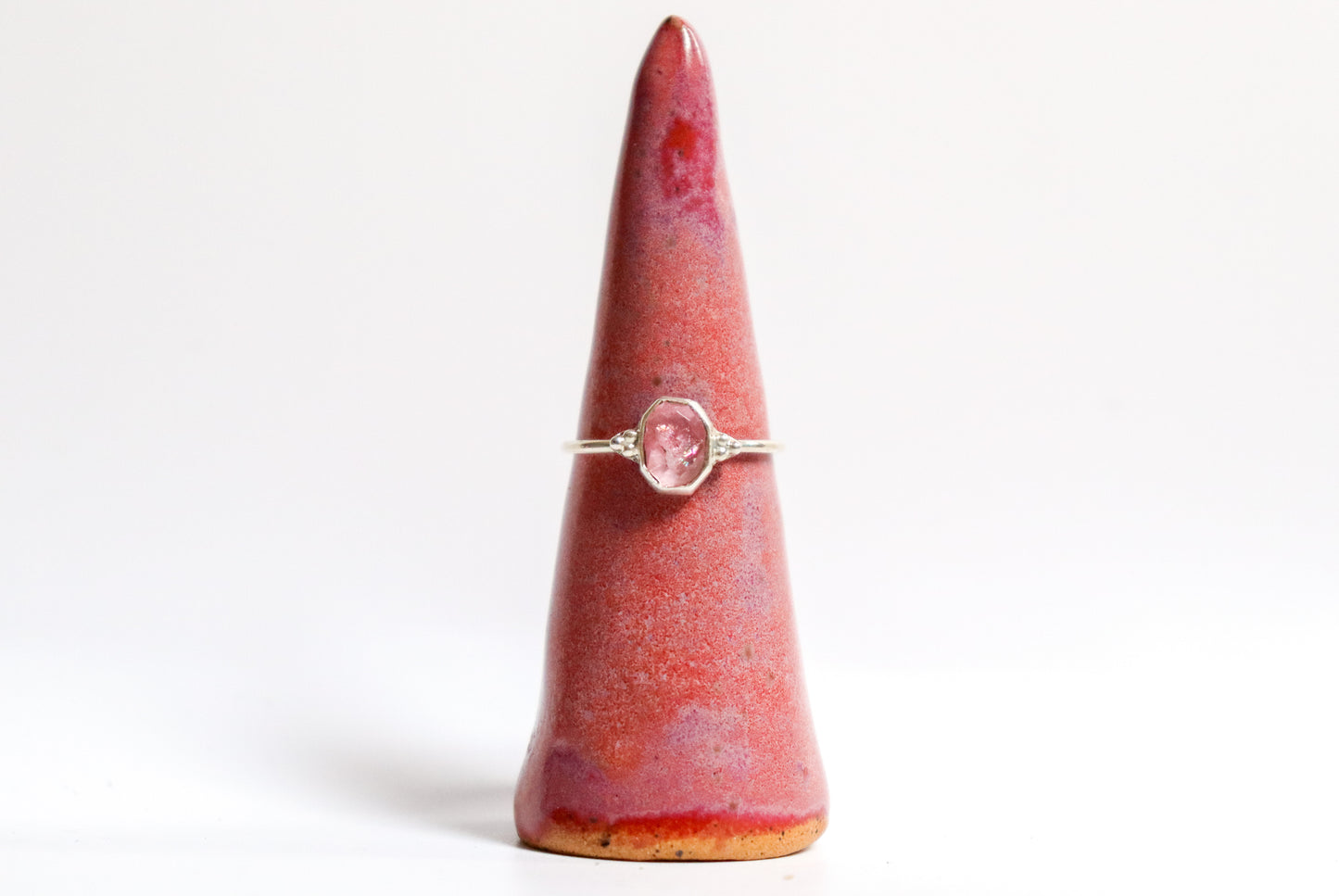 Pink Tourmaline Stacking Ring II: ooak