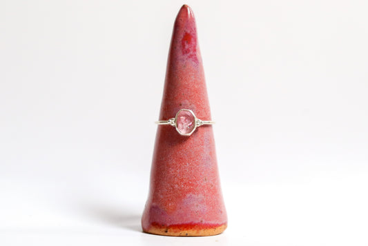 Pink Tourmaline Stacking Ring II: ooak