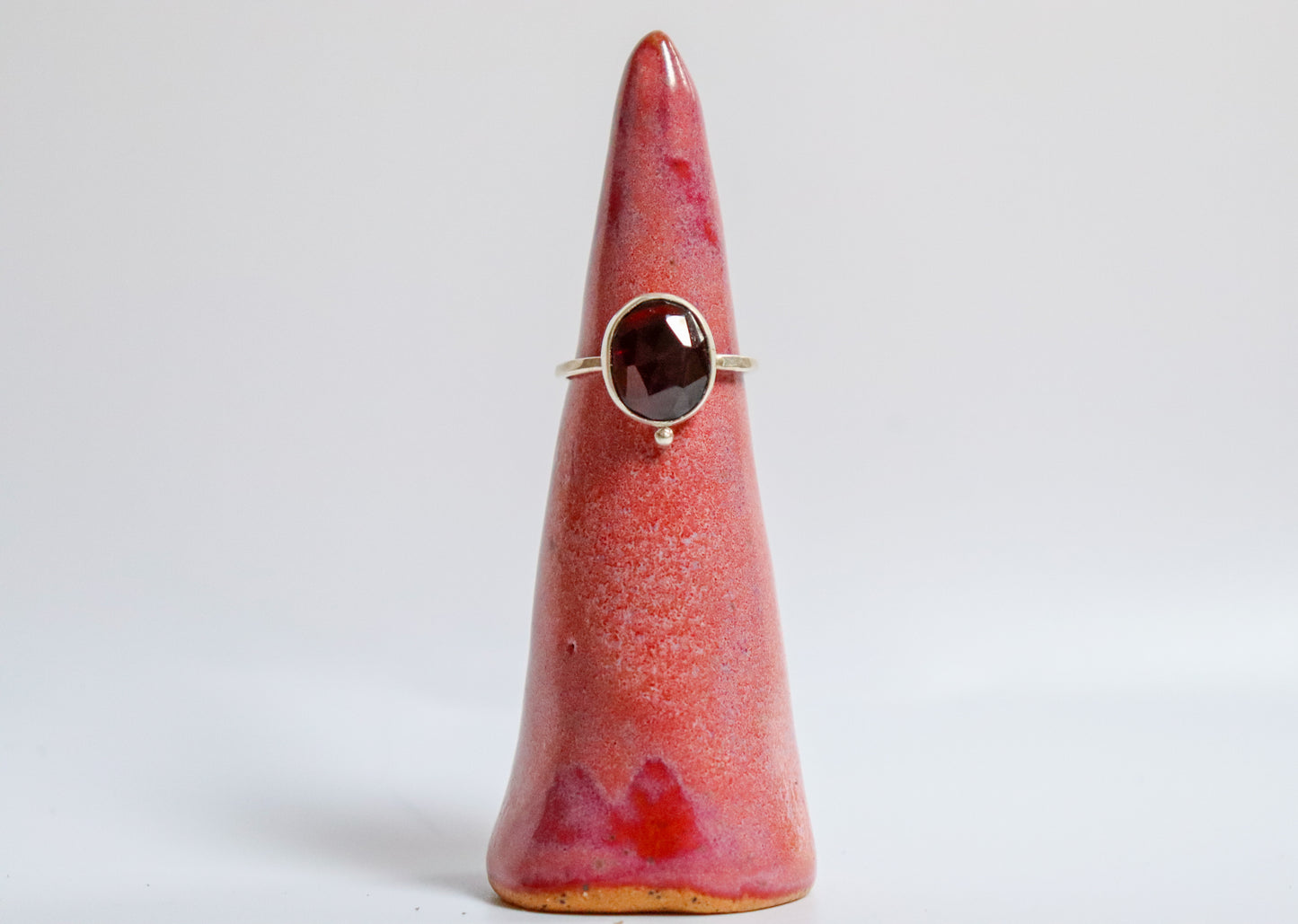 Garnet Stacking Ring: ooak