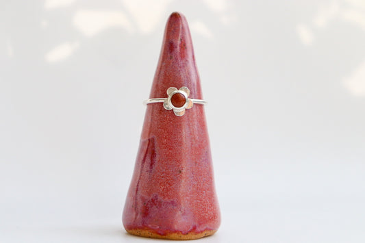 Goldstone Flower Ring