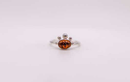Golden Zircon Ring- ooak
