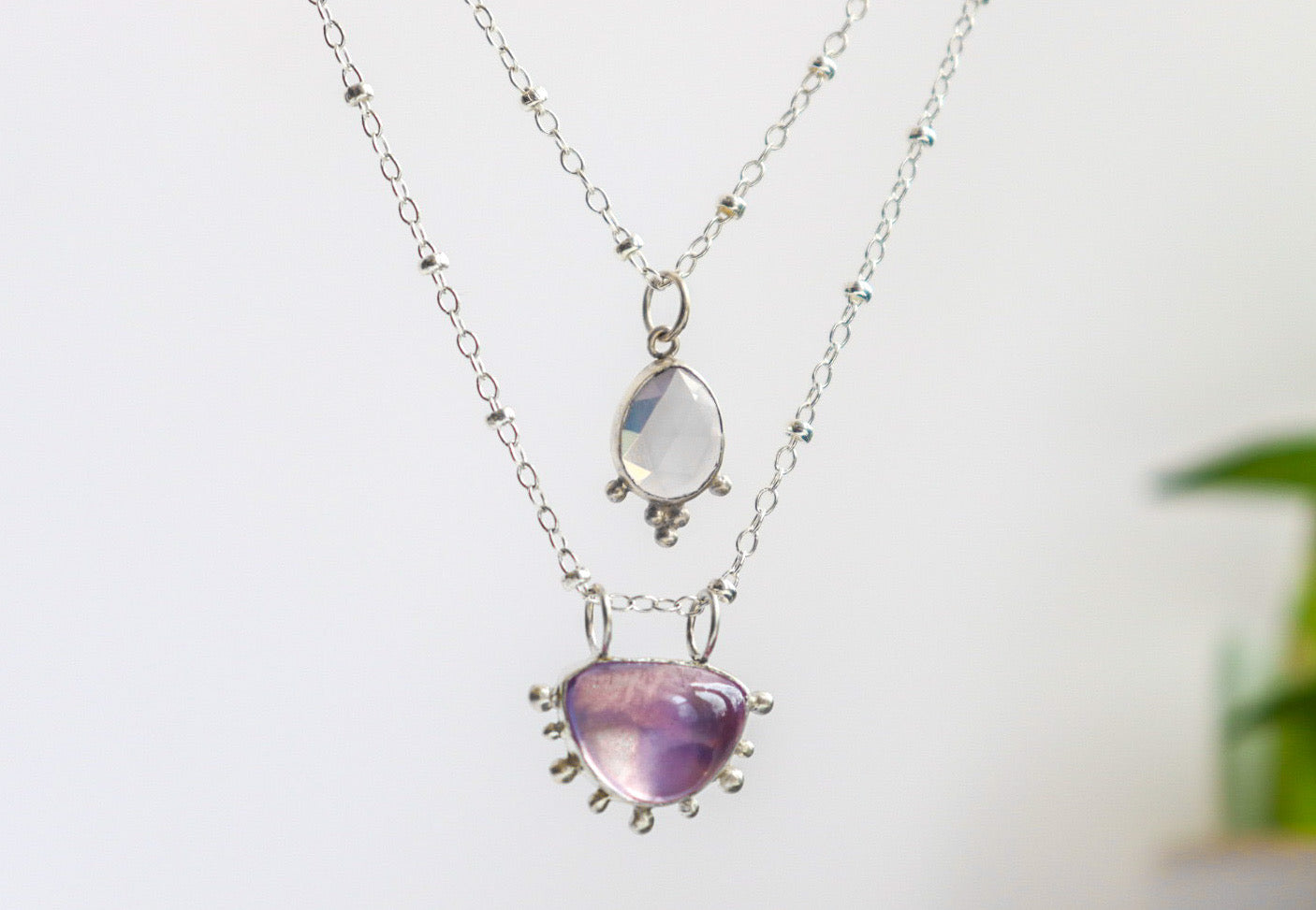 Lavender Quartz Necklace