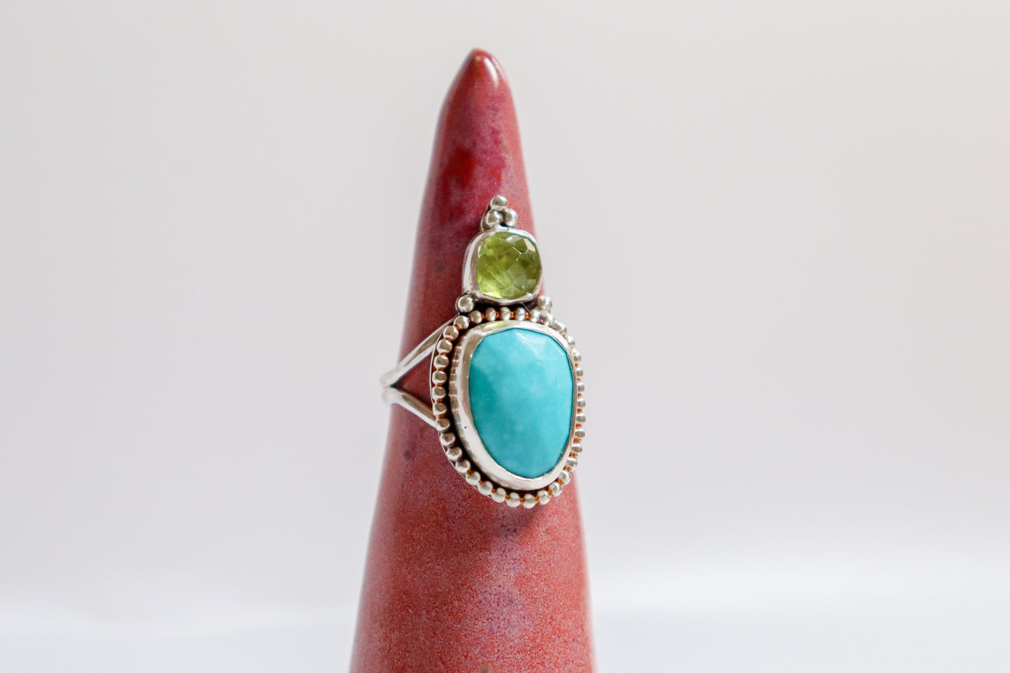 Peridot + Turquoise ooak