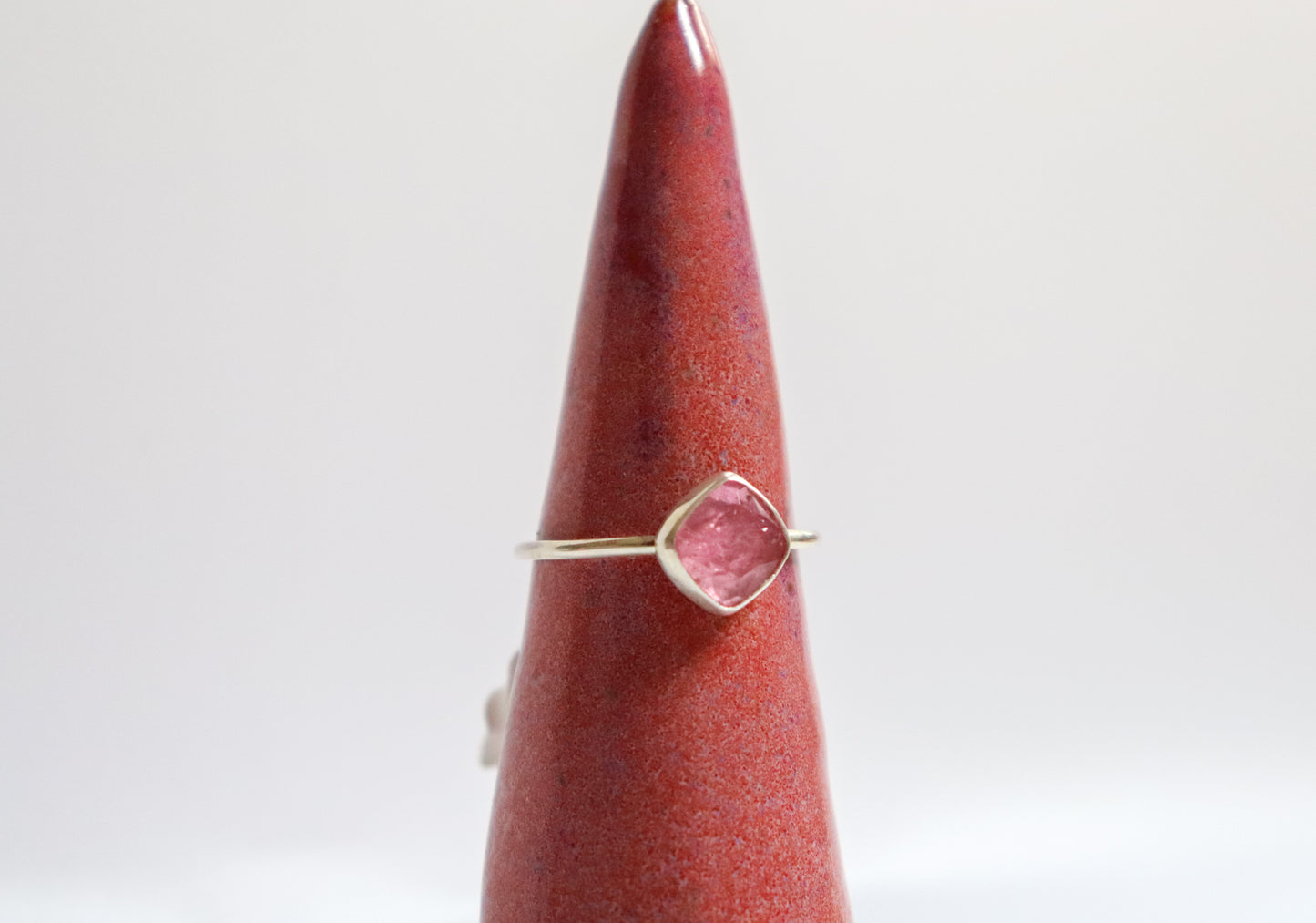 Pink Tourmaline Stacking Ring I: ooak