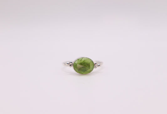Peridot Stacking Ring-ooak