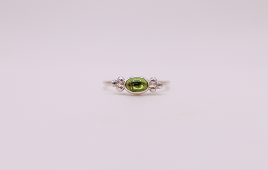 Green Tourmaline Ring- ooak