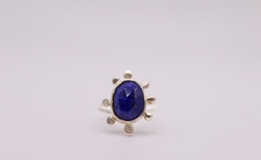 Lapis Lazuli Bubble Ring