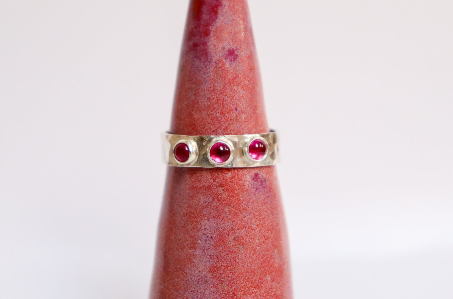 Studded Ruby Ring: ooak